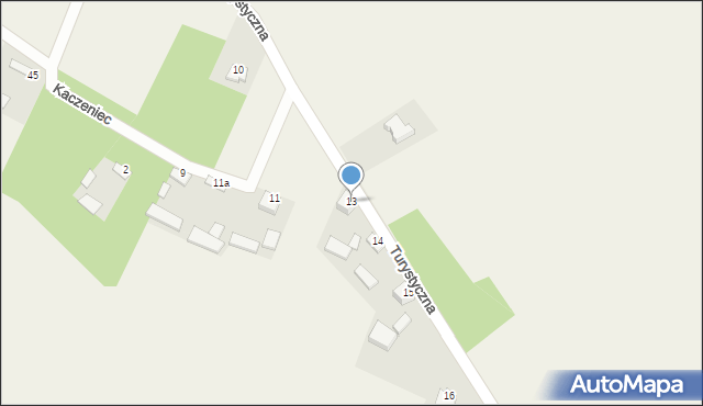 Skrzelczyce, Turystyczna, 13, mapa Skrzelczyce