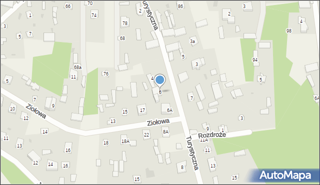 Skuszew, Turystyczna, 6, mapa Skuszew