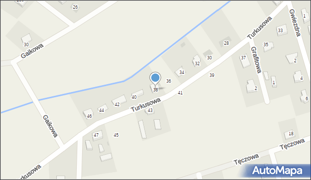 Sobin, Turkusowa, 38, mapa Sobin