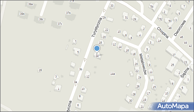 Sobótka, Turystyczna, 14, mapa Sobótka