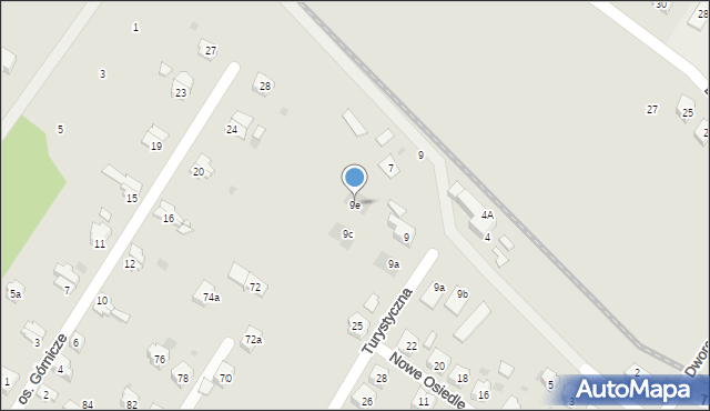 Sobótka, Turystyczna, 9e, mapa Sobótka