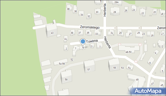 Sopot, Tuwima Juliana, 5, mapa Sopotu