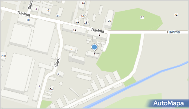 Sosnowiec, Tuwima Juliana, 3, mapa Sosnowca