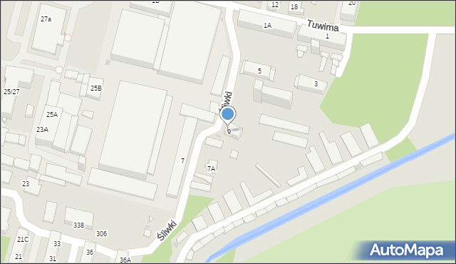 Sosnowiec, Tuwima Juliana, 9, mapa Sosnowca