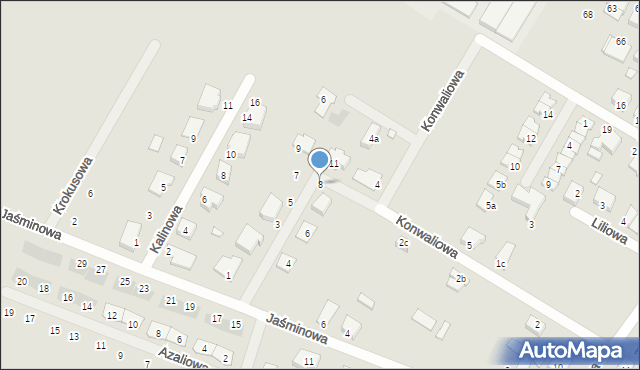 Środa Wielkopolska, Tulipanowa, 8, mapa Środa Wielkopolska