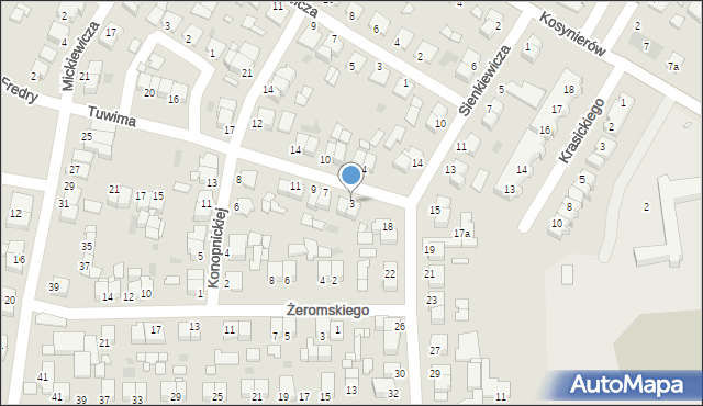 Środa Wielkopolska, Tuwima Juliana, 3, mapa Środa Wielkopolska
