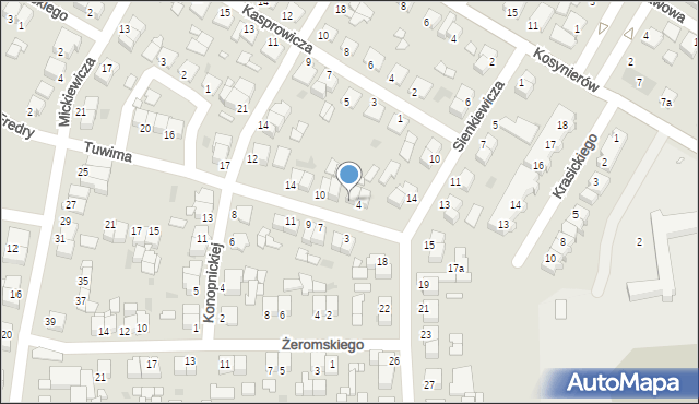 Środa Wielkopolska, Tuwima Juliana, 6, mapa Środa Wielkopolska