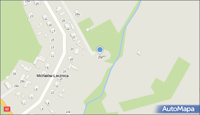 Starachowice, Turystyczna, 20a, mapa Starachowic