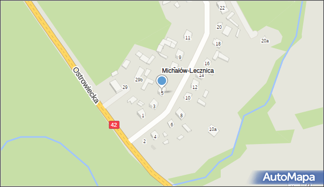 Starachowice, Turystyczna, 5, mapa Starachowic