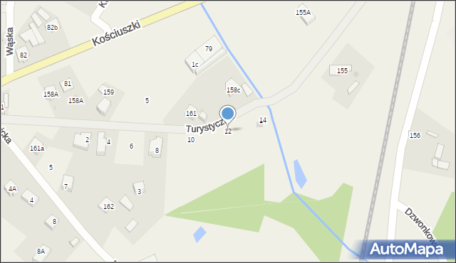 Stare Budy, Turystyczna, 12, mapa Stare Budy
