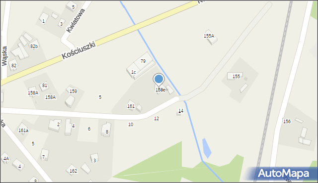 Stare Budy, Turystyczna, 9, mapa Stare Budy