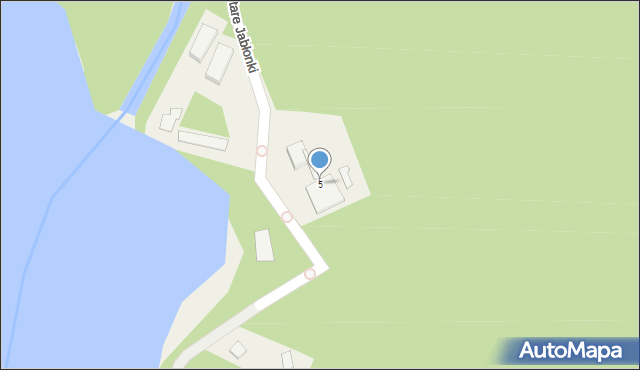 Stare Jabłonki, Turystyczna, 5, mapa Stare Jabłonki