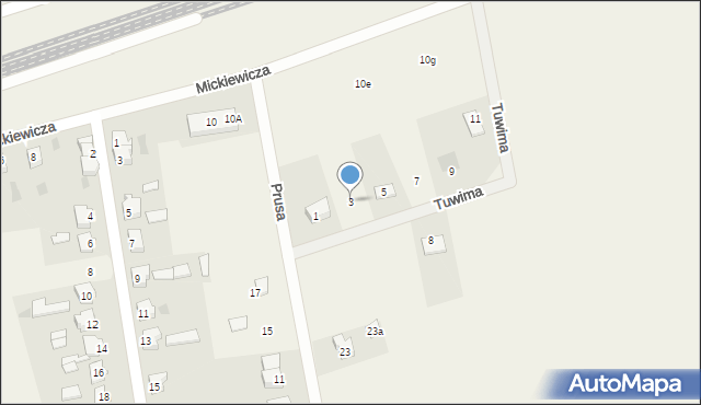 Stare Pole, Tuwima Juliana, 3, mapa Stare Pole