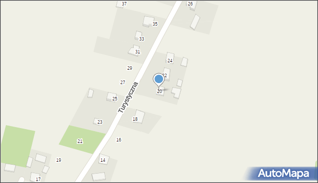 Strawczynek, Turystyczna, 20, mapa Strawczynek