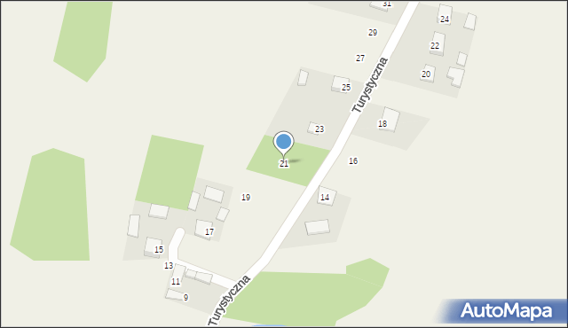 Strawczynek, Turystyczna, 21, mapa Strawczynek