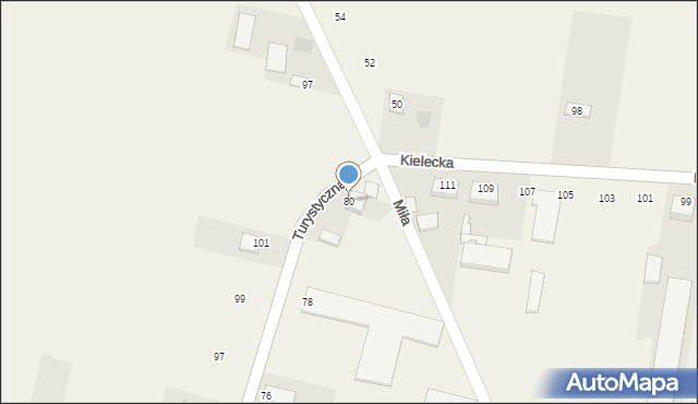 Strawczynek, Turystyczna, 80, mapa Strawczynek