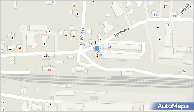 Strzyżów, Tunelowa, 2, mapa Strzyżów