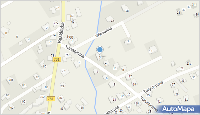 Sułkowice, Turystyczna, 3, mapa Sułkowice
