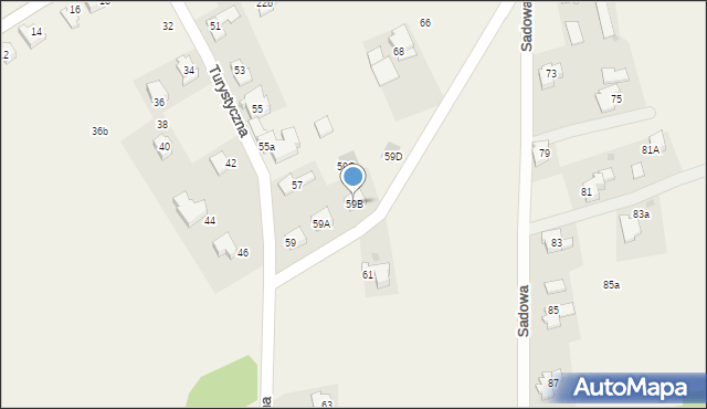 Sułkowice, Turystyczna, 59B, mapa Sułkowice