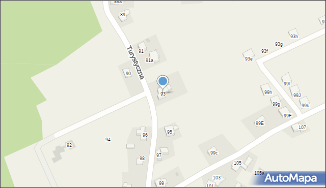 Sułkowice, Turystyczna, 93, mapa Sułkowice