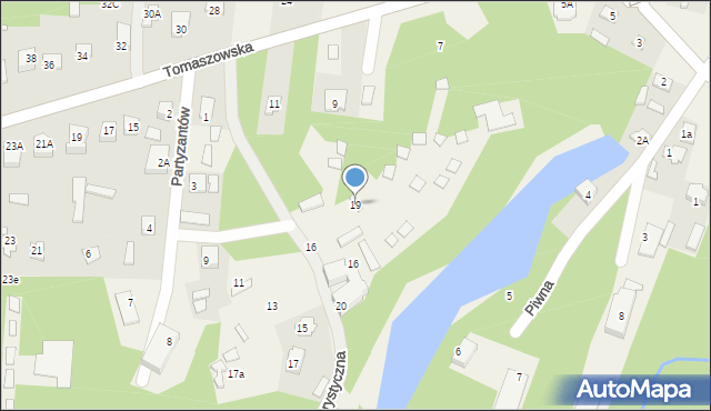 Susiec, Turystyczna, 19, mapa Susiec