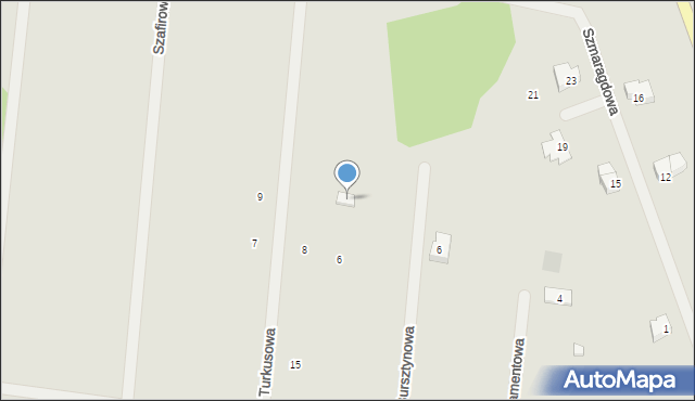 Świebodzin, Turkusowa, 12, mapa Świebodzin