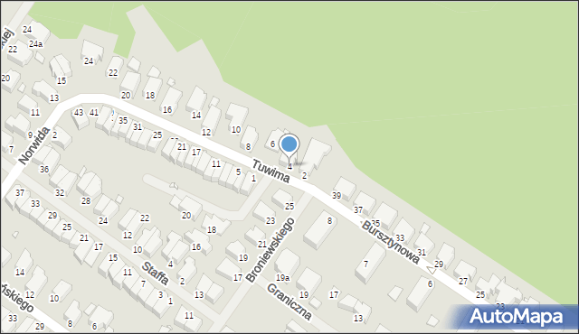 Świnoujście, Tuwima Juliana, 4, mapa Świnoujście