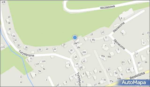 Szczyrk, Turystyczna, 16e, mapa Szczyrk