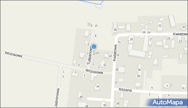 Szczytniki Małe, Tulipanowa, 4, mapa Szczytniki Małe