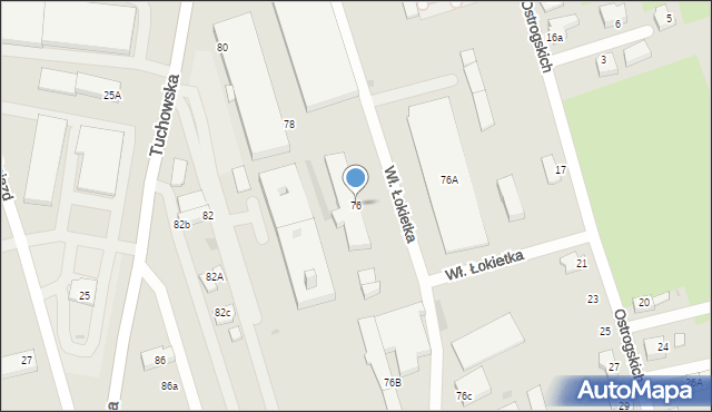 Tarnów, Tuchowska, 76, mapa Tarnów