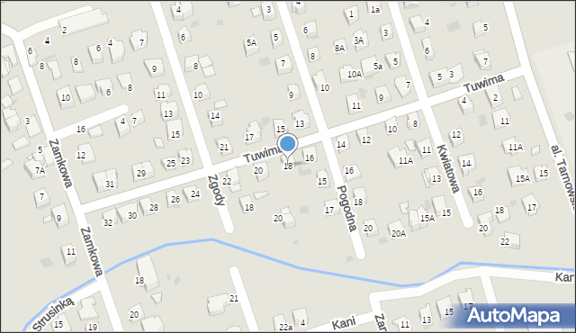 Tarnów, Tuwima Juliana, 18, mapa Tarnów
