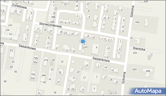 Tarnowo Podgórne, Tulipanowa, 2, mapa Tarnowo Podgórne