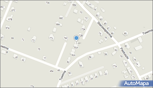Tarnowskie Góry, Tuwima Juliana, 81e, mapa Tarnowskie Góry