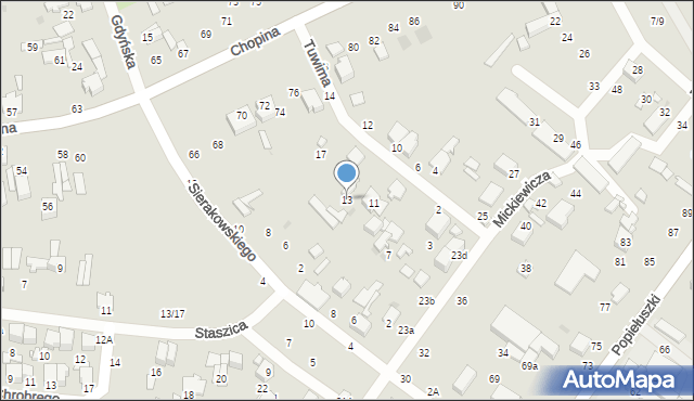 Tomaszów Mazowiecki, Tuwima Juliana, 13, mapa Tomaszów Mazowiecki