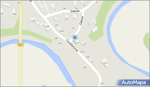 Toruń, Turystyczna, 2, mapa Torunia