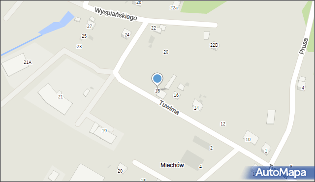 Trzebinia, Tuwima Juliana, 18, mapa Trzebinia