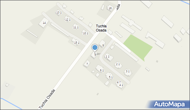 Tuchla Osada, Tuchla Osada, 3, mapa Tuchla Osada