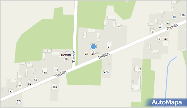 Tuchlin, Tuchlin, 48A, mapa Tuchlin