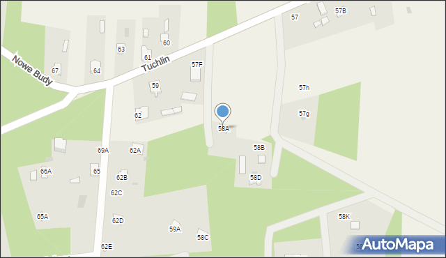 Tuchlin, Tuchlin, 58A, mapa Tuchlin