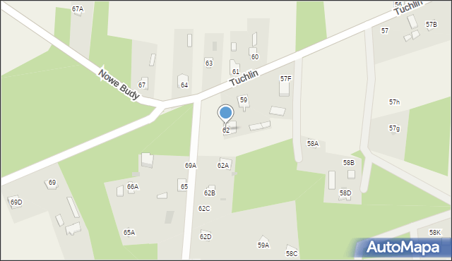 Tuchlin, Tuchlin, 62, mapa Tuchlin