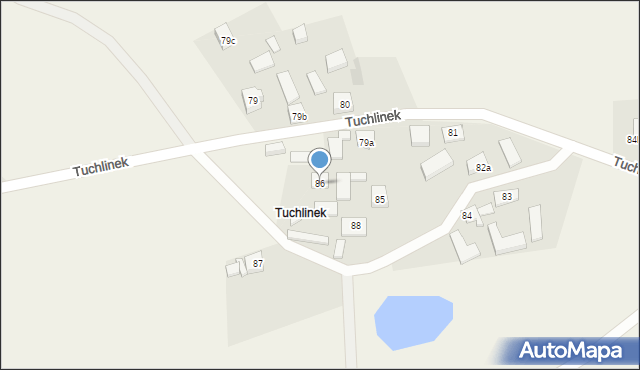 Tuchlino, Tuchlinek, 86, mapa Tuchlino