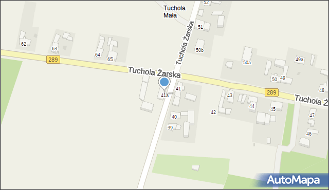 Tuchola Żarska, Tuchola Żarska, 41a, mapa Tuchola Żarska