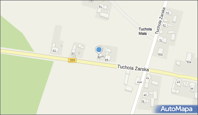 Tuchola Żarska, Tuchola Żarska, 64, mapa Tuchola Żarska