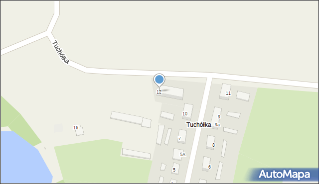 Tuchółka, Tuchółka, 12, mapa Tuchółka