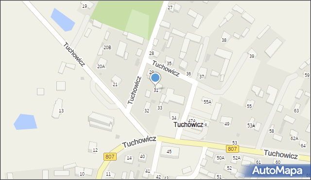 Tuchowicz, Tuchowicz, 31, mapa Tuchowicz