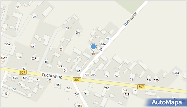 Tuchowicz, Tuchowicz, 68, mapa Tuchowicz