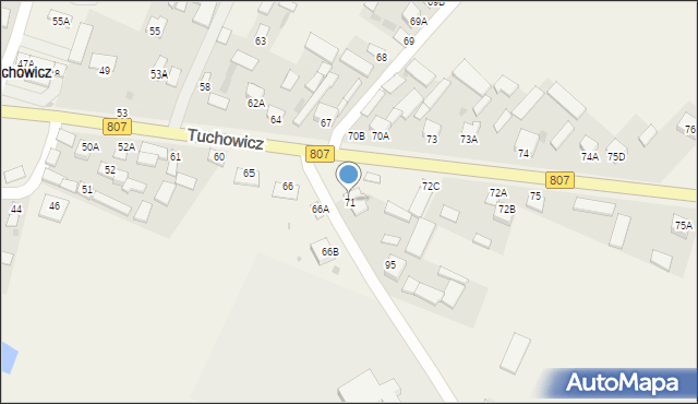 Tuchowicz, Tuchowicz, 71, mapa Tuchowicz