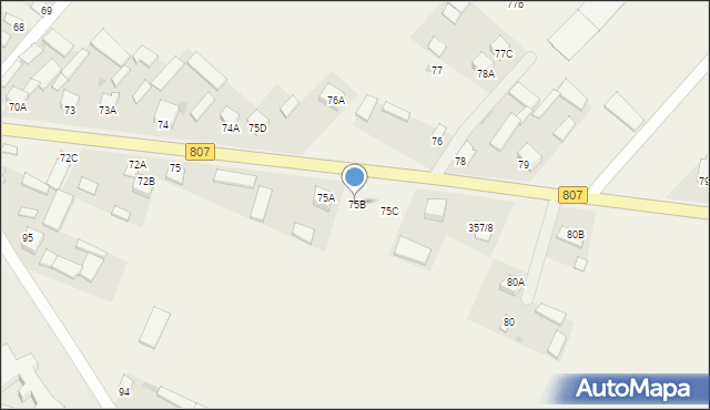 Tuchowicz, Tuchowicz, 75B, mapa Tuchowicz