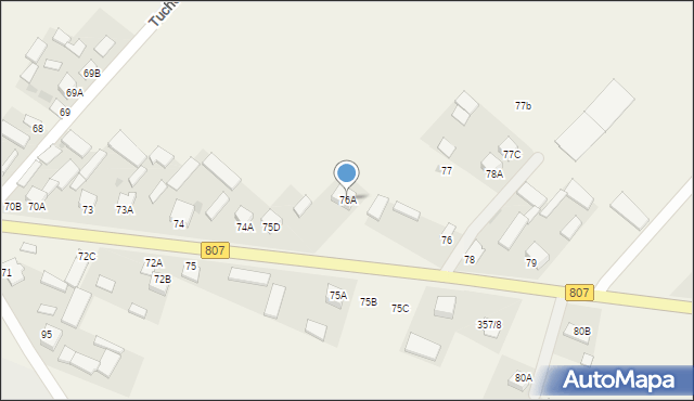 Tuchowicz, Tuchowicz, 76A, mapa Tuchowicz