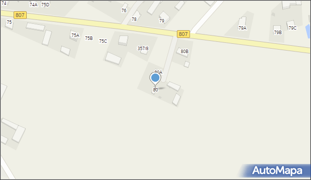 Tuchowicz, Tuchowicz, 80, mapa Tuchowicz